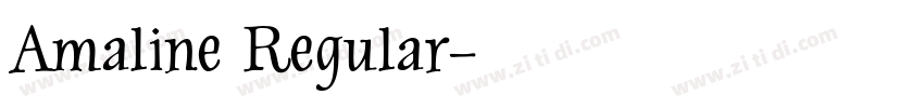 Amaline Regular字体转换